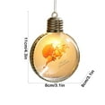 thumbnail image 3 of Christmas Ball Ornaments 1 Pcs - 3 inch Large Shatterproof Christmas Balls, Light Bulb Decorations Indoor, Exquisite Holiday Party Hanging Ornaments for Xmas Tree, Wreath, Vines, Multicolor, 3 of 8