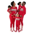 thumbnail image 5 of Argulvti Christmas Pajamas for Family Long Sleeve Family Pajamas Two-piece Outfit Set, 5 of 6