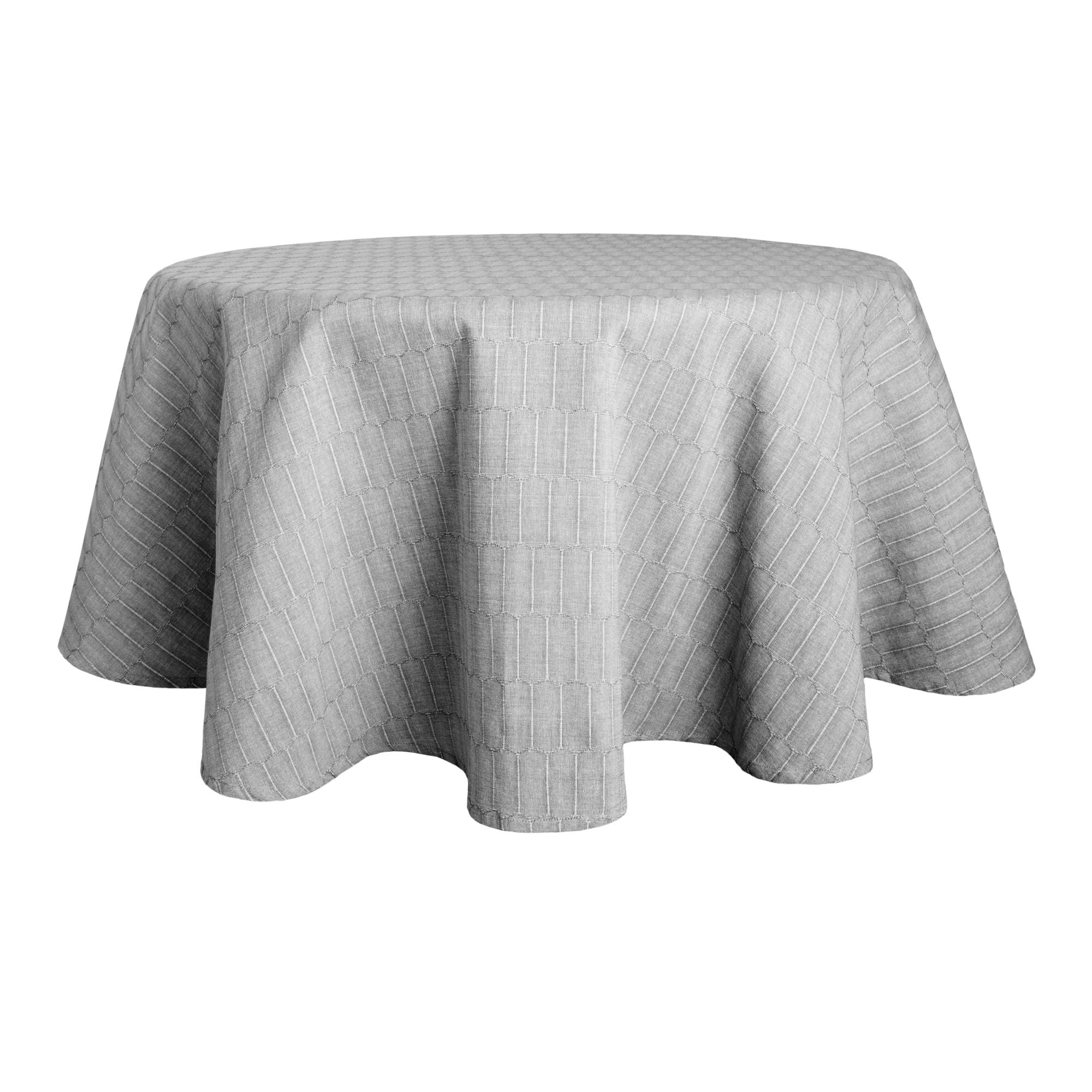 Martha Stewat Honeycomb Fabric Tablecloth, 70" Round