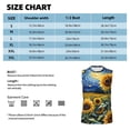 thumbnail image 6 of Haiem Men's Starry Sky Sunflower Print Tank Tops Summer Sleeveless Cut Off Workout T-Shirts Fitness Vest Athletic Undershirts-3X-Large, 6 of 8