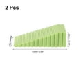 thumbnail image 2 of Uxcell 2 Pack 1.10" ABS Door Stoppers for Bottom Door Stop Wedge, Green, 2 of 6