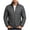 Gray, variant on Plus Size Mens Lightweight Puffer Jacket Stand Collar Full Zip Quilted Padded Coat for Fall Winter Outdoor