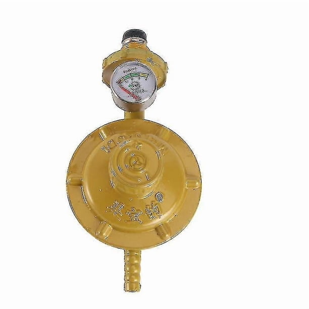 Gas Regulator With Pressure Gau Manometer Gau For Bbq Cam Ers Caravan Ber (yellow)