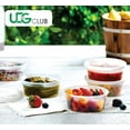 thumbnail image 2 of UEG Club Clear Plastic Stackable Vegetables Food Storage Containers, Plastic Soup Deli Containers with Lids, Meal Prep Containers, (32 oz, 48 Count), 2 of 5