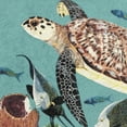 thumbnail image 3 of Milliken Guy Harvey Area Rug SPONGE GARDEN Sponge Garden Blue Modern, 7' x 10', 3 of 5