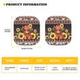 thumbnail image 5 of Kuiaobaty Auto Windshield Sun Shade 28.5" x 25.5" Car Window Sun Shield Blocks UV Rays Exterior Accessories Tribal Highland Cattle Cow Sunflower 2 Pcs for Trucks Sedans SUVs Cars, 5 of 6