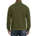 thumbnail image 4 of Atogsazn Men's Half Zip Sweatshirt Casual Pullover Sweater Fleece Fall Winter Tops Outfit Clothes with Pocket Army Green XXL Fashion, 4 of 4