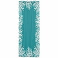 thumbnail image 5 of Aqua Coastal Coral Door Curtains for Door Window, French Sidelight Front Back Door Curtains With Tieback, White Ocean Marine Sea Nautical Beach Kitchen Rod Pocket Drapes Panel, 25"x72", 5 of 6