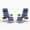 Dark Blue, variant on Garvee Water-Resistant Zero-Gravity Chairs, with Pillow and Cup Holder Tray -Set of 2, Dark Blue