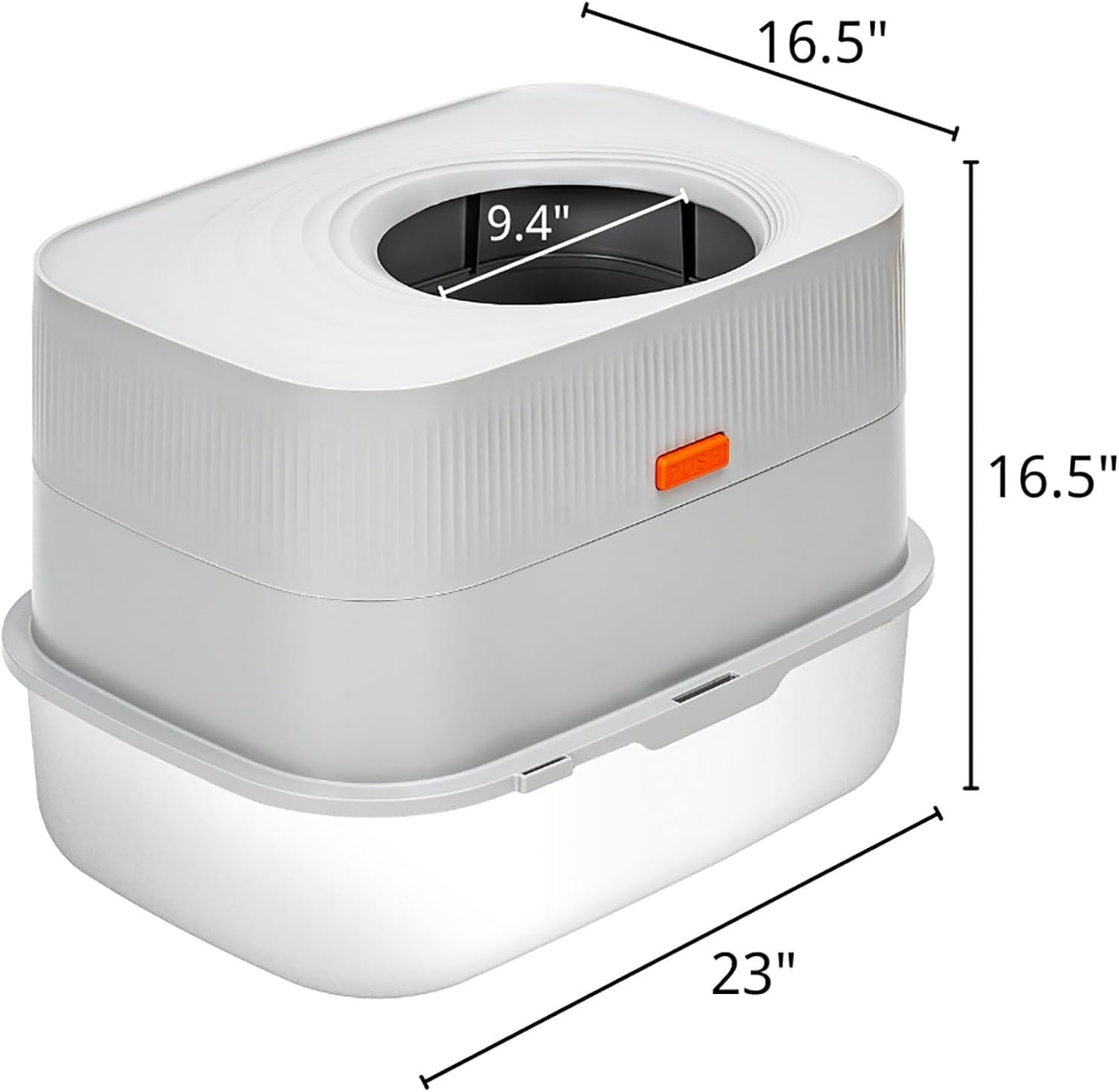 Stainless Steel Sifting Litter Box with Lid, Metal Litter Pan with Scoop for Big Cats Multi ,  Cats Litterbox Odor Control Easy Clean