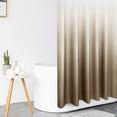 thumbnail image 4 of Textured Fabric Bath Shower Curtain, Polyester Ombre Shower Curtains for Bathroom, Waterproof Shower Curtain Liner with 12 Hooks,Machine Washable (72 x 72 inch, Khaki), 4 of 6