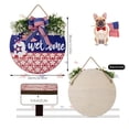 thumbnail image 4 of Independence Day Welcome Sign Home Decorations Front Door Farmhouses Door Entry Bowknot Door Entry Decorations, 4 of 10