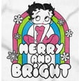 thumbnail image 2 of Betty Boop Snowflake Merry Bright Women's T Shirt Ladies Tee Brisco Brands L, 2 of 5