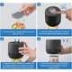 thumbnail image 4 of Bewildely Sellador de vacío negro para almacenamiento de alimentos, envasador de alimentos al vacío duradero y confiable de manos libres ABS Cocina y Comedor, 4 of 6