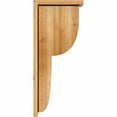 thumbnail image 3 of 6"W x 12"D x 28"H Crestline Rough Sawn Corbel w/Backplate, Western Red Cedar, 3 of 9