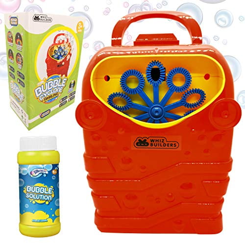 WhizBuilders Bubble Machine for Kids and Toddlers, Outdoor Summer Pool