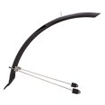 thumbnail image 1 of Planet Bike Hardcore Bike Front and Rear Fender Set, 700C x 45mm, Bike Mount, Black, Plastic Mudguard, 1 of 4