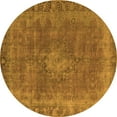 thumbnail image 1 of Ahgly Company Indoor Round Oriental Orange Industrial Area Rugs, 3' Round, 1 of 4
