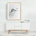 thumbnail image 2 of Modern Minimalist Illustration - Line Drawing Oak Framed Wall Art Print 16 x 20 inches, 2 of 3