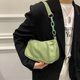 thumbnail image 4 of Bolso de hombro de cadena de nailon sólido para mujer a la moda (verde) Likrtyny Para estrenar, 4 of 8