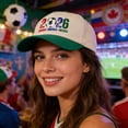 thumbnail image 2 of USA CAN MEX 2026 Host Soccer Cap - Washed Cotton Adjustable Hat For Men Women Sports Fans, 2 of 5