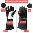 thumbnail image 2 of Guantes de soldadura YESWELDER Leather Forge MIG resistentes al calor, 2 of 8