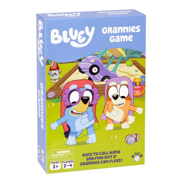 Juego de Mesa BLUEY Carrera de las Abuelitas para Mayores de 3 Años, 2-4 Jugadores