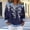 A703 Navy, variant on Long Sleeve Crewneck Pullover for Women Faux Denim Collar Leaf Print Sweatshirt Loose Fit Casual Graphic Top Soft Breathable Daily Wear Clothes