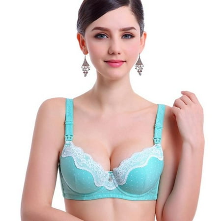 

Women Underwire Back Closure Bra 3/4 Cup Cotton Push Up Underwear Bra Lace Patchwork Lingerie Bamboo Fiber