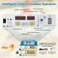 thumbnail image 6 of Incubators for Hatching Eggs, 120 Egg Incubator with Automatic Egg Turning and Humidity Monitor,Temperature Control, 5 Automatic Incubation Modes and Incubation Days Record, Blue, 6 of 9