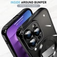 thumbnail image 5 of Compatible with iPhone 15 Pro Case Magnetic Plating [Support for Magsafe Charger] Wireless Electroplate Edge Shockproof Durable Full Body Protection for Girls Women -Black, 5 of 12