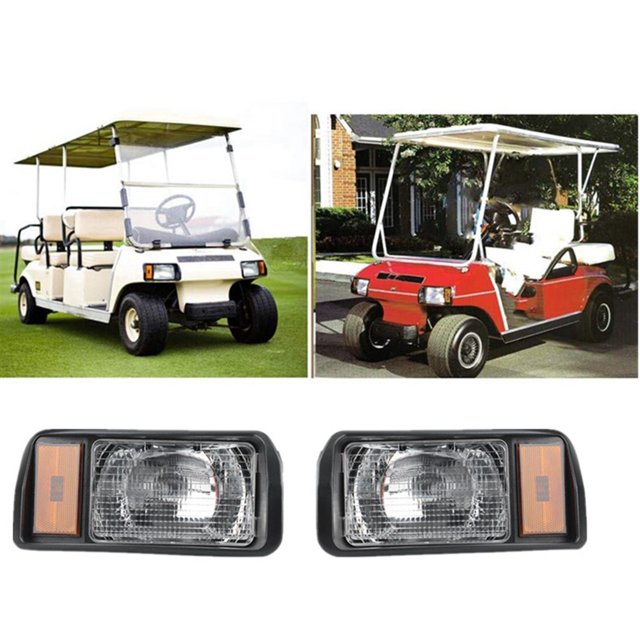 Golf Cart Headlights Club Car Style Light Factory Size Lights for ,Suit(Left and Right)