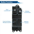 thumbnail image 3 of Interruptor de ventana eléctrica del lado del conductor delantero 1 pieza para Toyota 4Runner Pickup, interruptor de control de ventana No.8482089105/8482010070, negro, 3 of 7