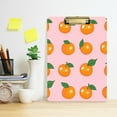 thumbnail image 2 of FORMRS Acrylic Clipboard with Low Profile Clip Standard A4 Letter Size, 12.5" x 9", Cute Oranges, 2 of 8