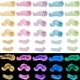 thumbnail image 1 of 45 piezas de 15 estilos de mini orugas luminosas, pequeñas figuras de animales de resina que brillan en la oscuridad, adornos de orugas de insectos y gusanos de dibujos animados., 1 of 6