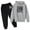 T-Dark Gray, variant on Boys Pullover Hoodie and Pants Outfit Set Sport Casual Long Sleeve Fashion Graphic Joggers With Pockets Children's Size 7-8 Years