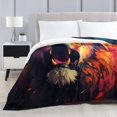 thumbnail image 2 of Colorful Lion,Super Soft Light-Weighted Warm Cosy Fleece Blanket Sofa Throw,For, 2 of 8
