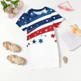thumbnail image 4 of Grblisyd Girls 4th of July Dress Kids USA Star Striped Dresses American Flag A-line Dress Independence Day Crew Neck Short Sleeve Patriotic Outfit 7-8y, 4 of 6