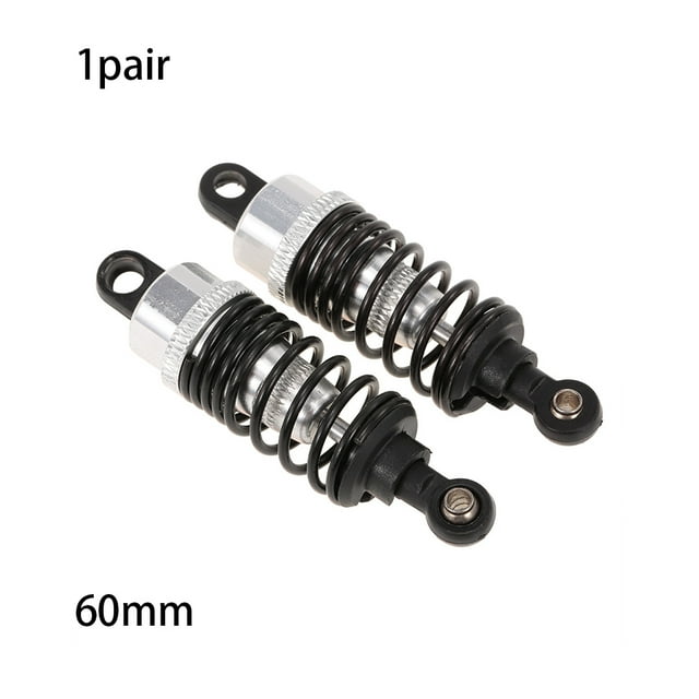2 Pcs 1:10 Dérives Composant Choc Pièce de Rechange Amortisseur Ressort Voiture Amortisseur Professionnel Amovible Réparation Fixation Accessoire 60mm
