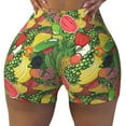 thumbnail image 2 of Picia Fruits Vegetables And Berries Printed Workout Shorts for Women Seamless Scrunch Butt Lifting High Waisted Yoga Gym Booty Running Moisture-wicking Short Pants-Medium, 2 of 9