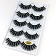 thumbnail image 1 of 5 Paires de Faux Cils Longs Épais 3D Noirs Réutilisables G800, 1 of 2