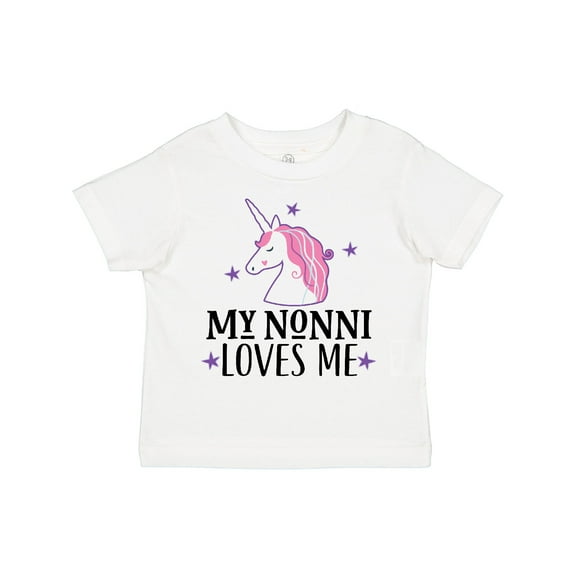 Inktastic My Nonni Loves Me Girl Unicorn Girls Toddler T-Shirt