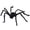 F, variant on NovaStitch Halloween Spider Giant Fake Spider 11.8in Hairy Black Spider Prop for Outdoor Halloween Decorations Indoor Party Wall Decor Realistic Creepy Spider for Home