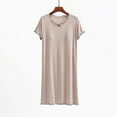 thumbnail image 6 of Censtreet Nightgowns for Women Night Dress Short Sleeve Women's Sleepwear Sleep Soft Shirts, 6 of 7