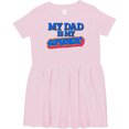 thumbnail image 3 of Inktastic My Dad is My Superhero Girls Toddler Dress, 3 of 5
