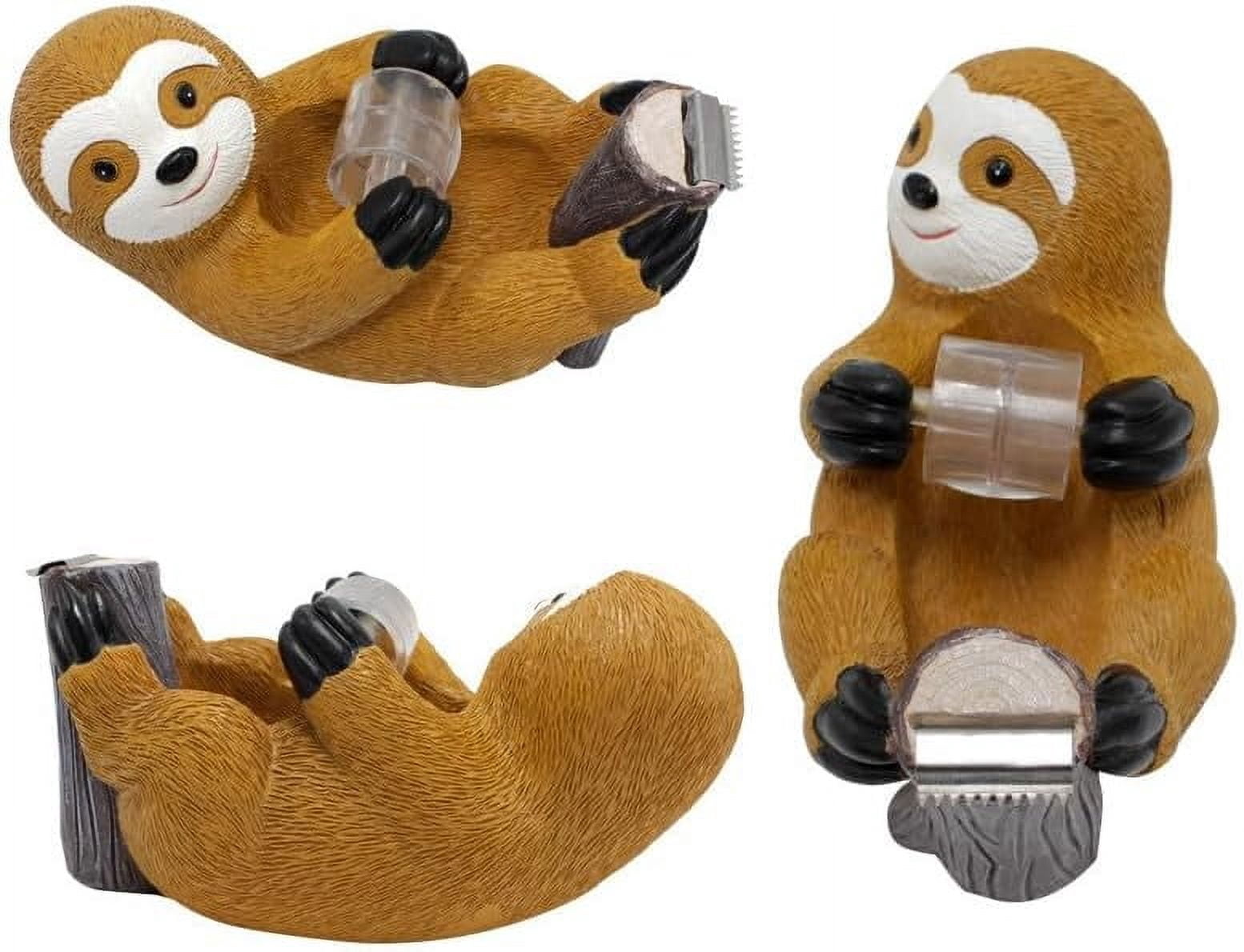 ABPETE Generic Cute Sloth Tape Dispenser, Manual, 2057979a-4230-495d-9309-cb3f0f772e5a, Resin, Tape Dispenser, Sloth