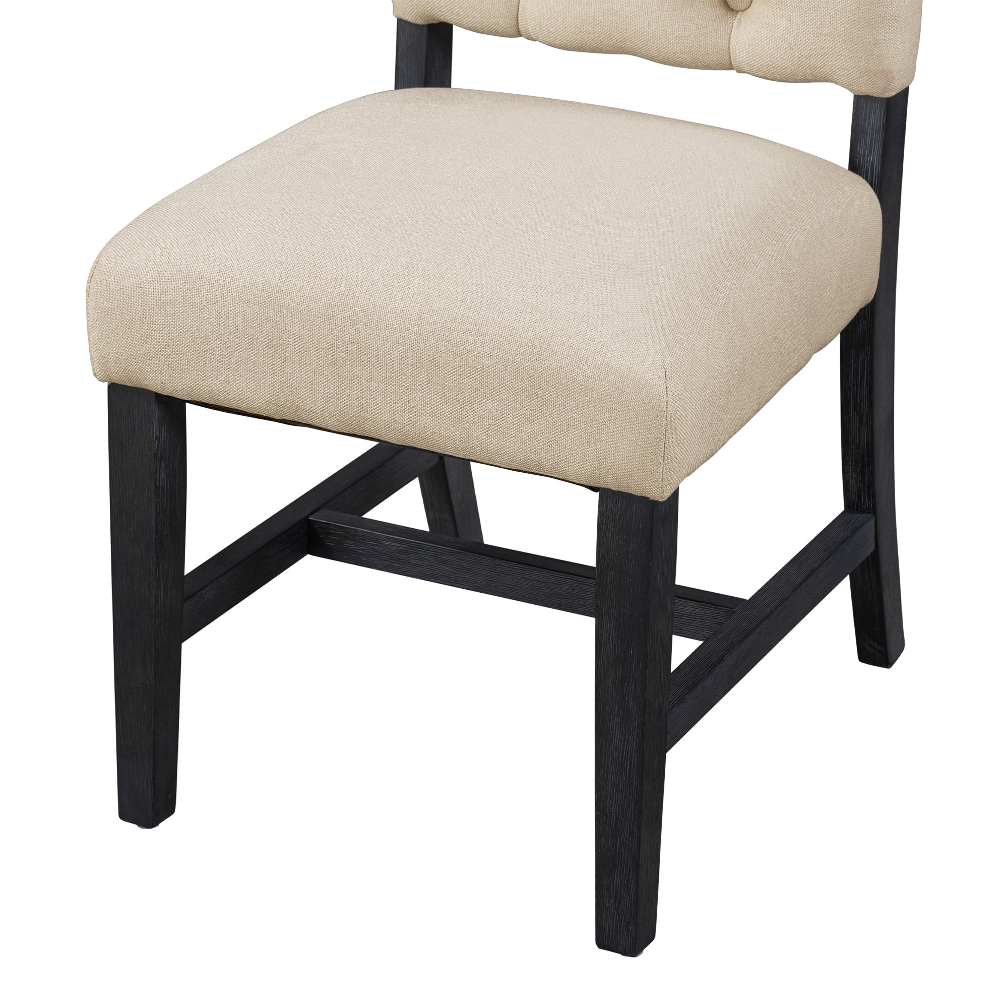 Euroco Retro Upholstered Dining Chairs Set of 2, Fabric Dining Side Chairs,Kitchen Chairs with High Backrest for Dining Room Living Room,Espresso