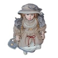 thumbnail image 3 of Muñeca de cerámica Strade Fareast Limited con vestido figura en miniatura rojo, 3 of 5