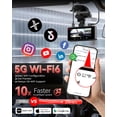 thumbnail image 4 of Cámara para auto IIWEY Q7 Dual 4K, WiFi 5G, GPS, pantalla IPS de 3.18", 4 of 8
