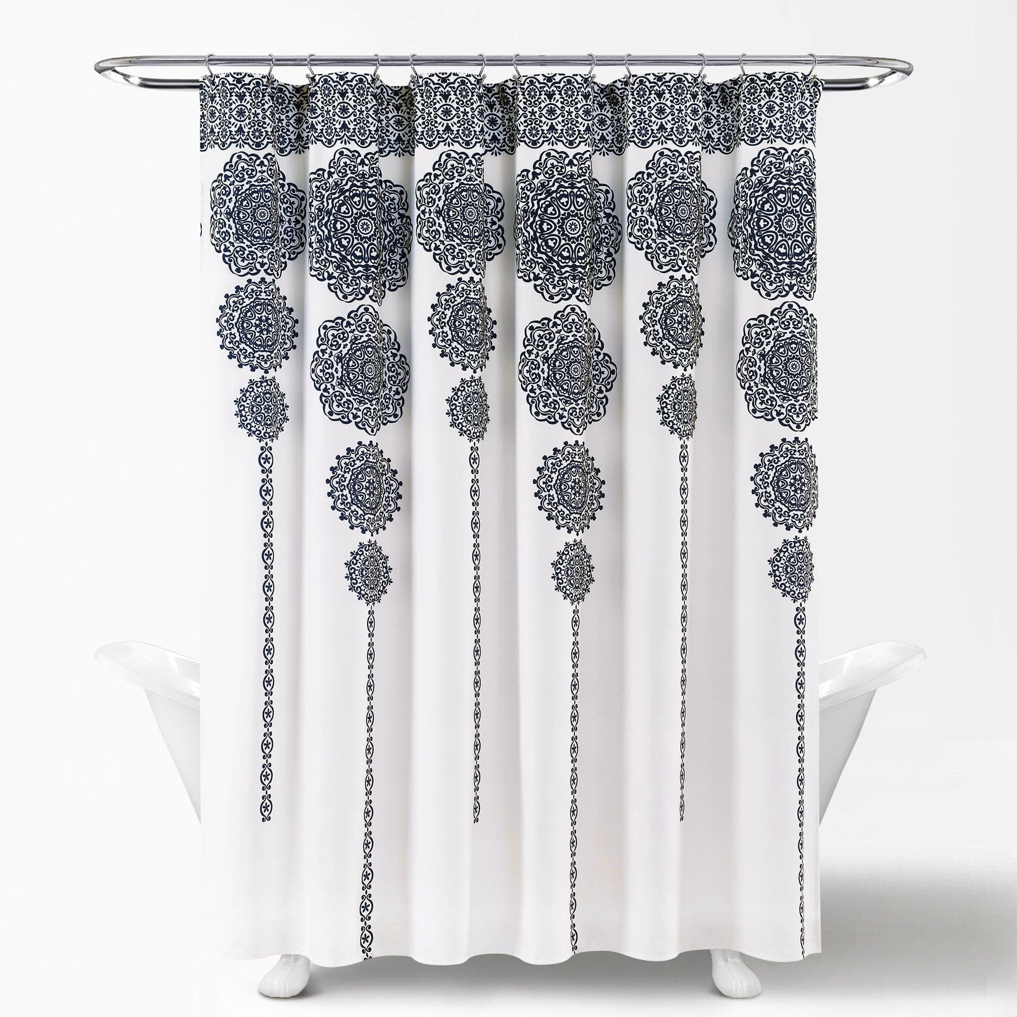 Stripe Medallion 72"X72" Shower Curtain